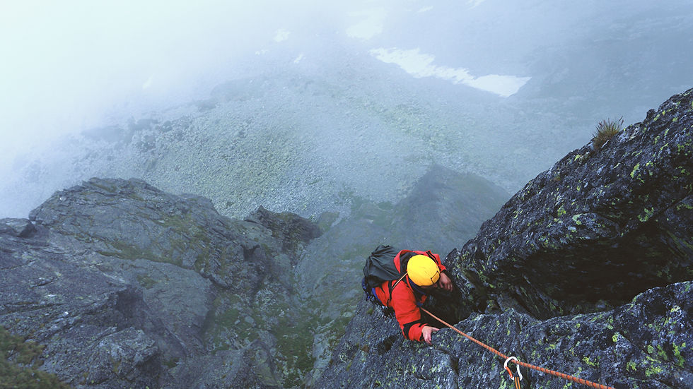 Climber On Mountain