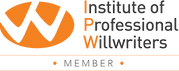 Orange and gray logo of the Institute of Professional Willwriters with "MEMBER" text below, featuring a stylized "IPW" design.