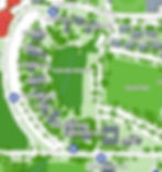 Map of Fraternity Row on the University of Florida campus.