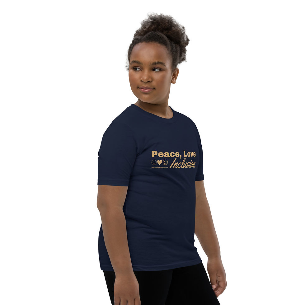 Thumbnail: Peace Love Inclusion - Youth Short Sleeve T-Shirt