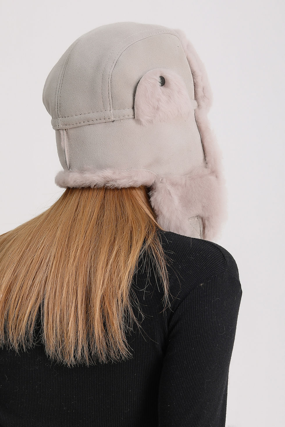Küçük resim: %100 Koyun Kürkü Pilot Şapka
