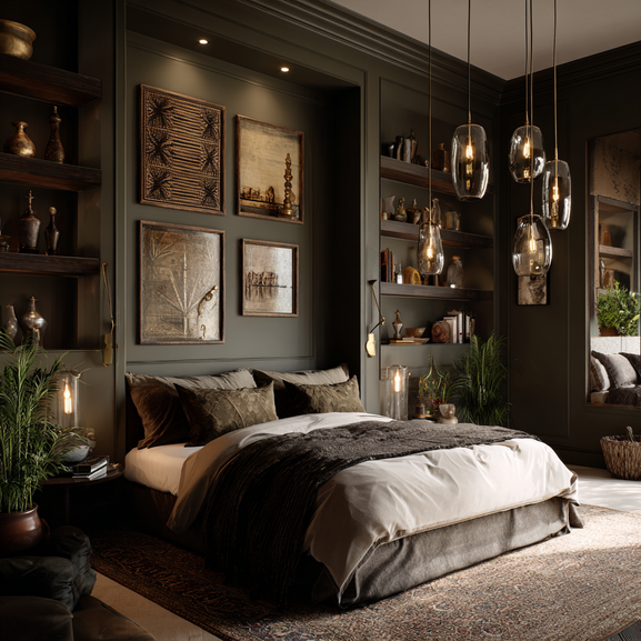 u7564579216_deep_recessed_bedroom_wall_in_dark_olive_floating_ebcc708d-8cea-46da-84f5-e7b3b214db56_2