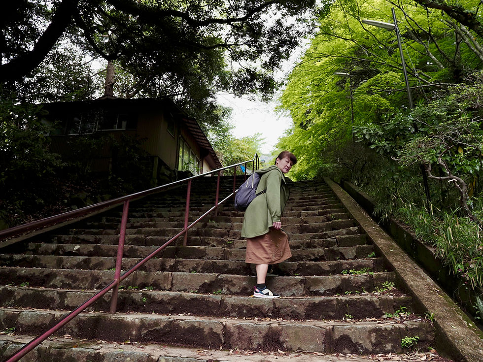 筑波山神社入口の奥から