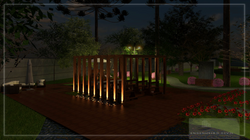 PROJETO EXTERNO - DECK FLUTUANTE, CENA NOTURNA
