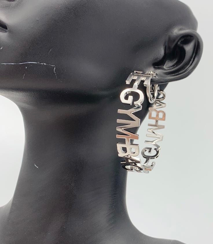 Thumbnail: The Gym Bag Hoop Earrings