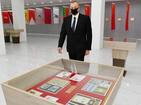 Prezident İlham Əliyev Tərtərə gəlib