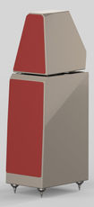 Wilson Audio The WATT/Puppy avec grille rouge sur coffret Quartz