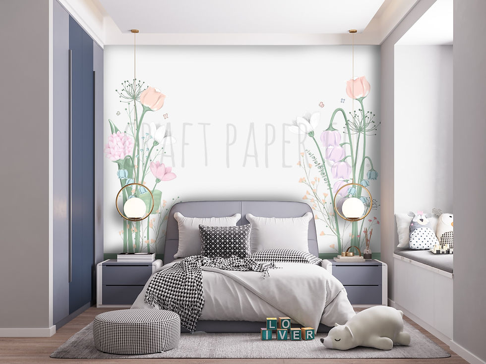 Çiçeklerin Dünyası Duvar Kağıdı Craft Paper Co.