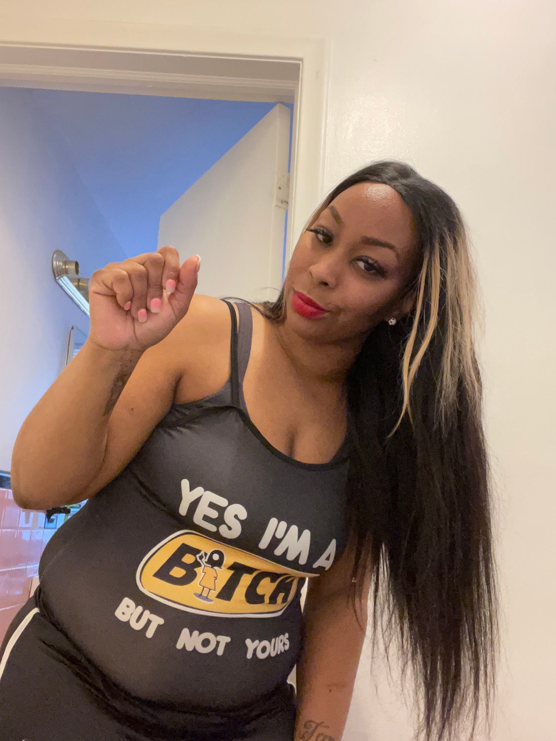 Yes Imma Bitch but not yours 2 pc set 