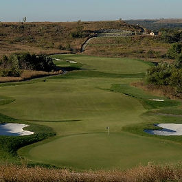 Colbert Hills is a highly acclaimed public links-style course ifeaturing rolling terrain, wide fairways, and large undulating greens that blend seamlessly with the surrounding Flint Hills ecosystem. The challenging layout offers stunning vistas.