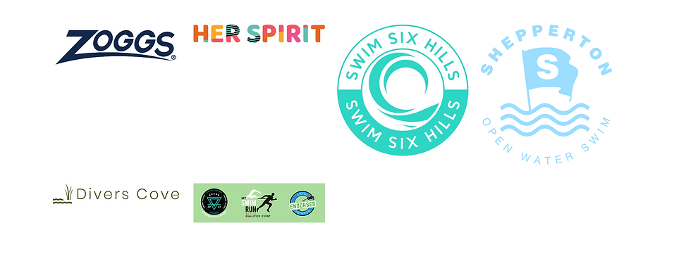 Swim for Her Partner logos
