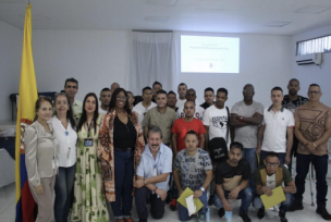 Voluntarios y asistentes en la correccional de Palmira