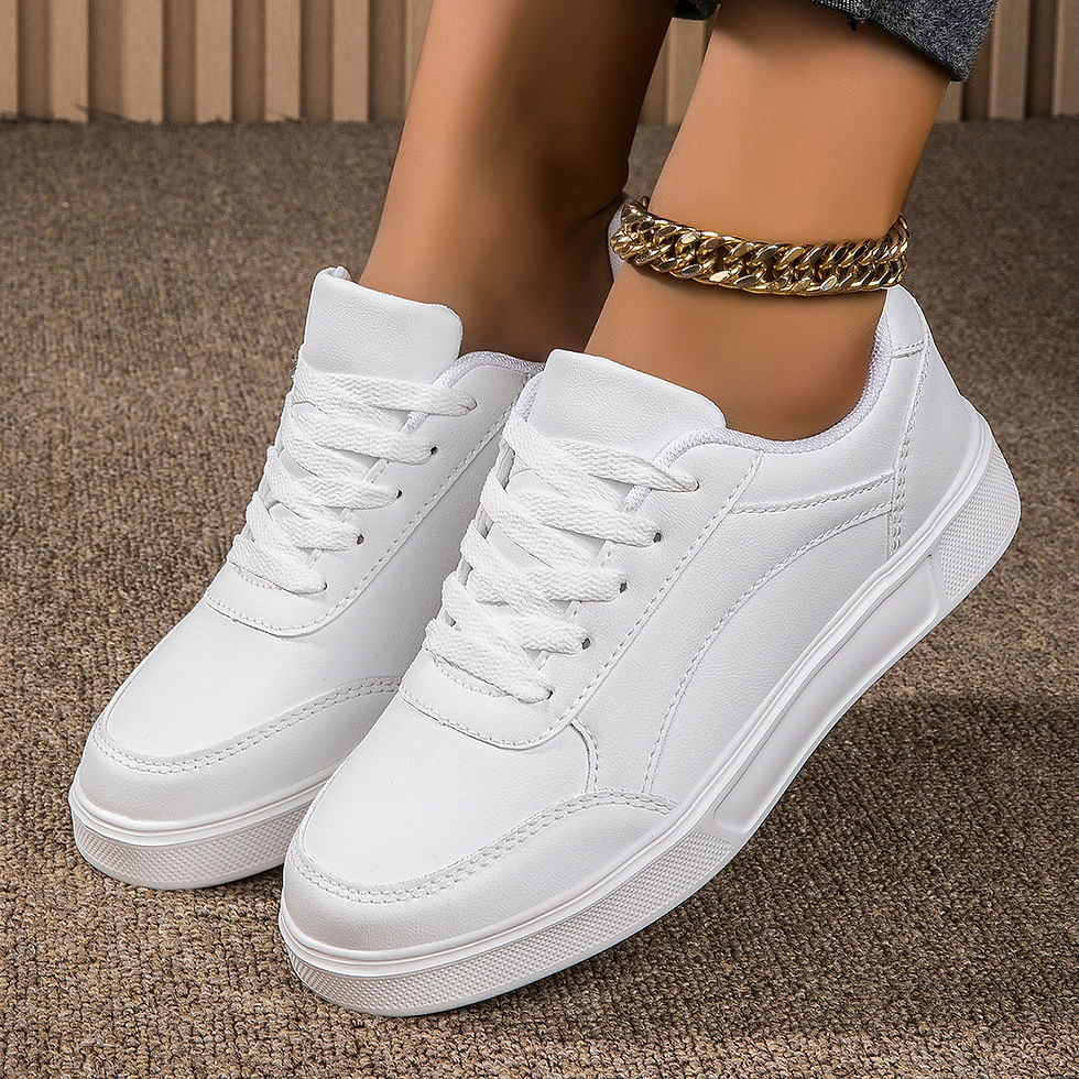 Thumbnail: CloudLift™ Women's Leather Platform Trainers | Comfortable Everyday Sneakers