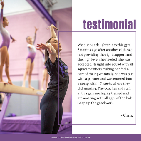 graphic design for gymnastics centre