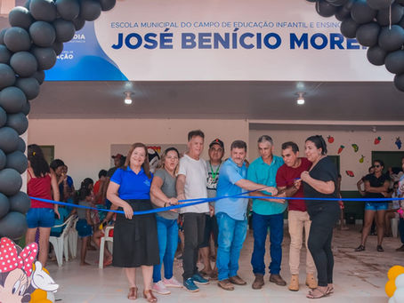 Prefeitura realiza mega inauguração da escola José Benício, na comunidade do Prata