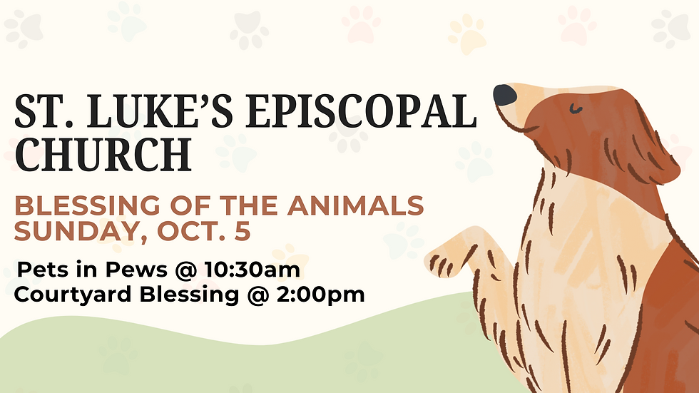 The Blessing of the Animals - Oct. 5, 2025