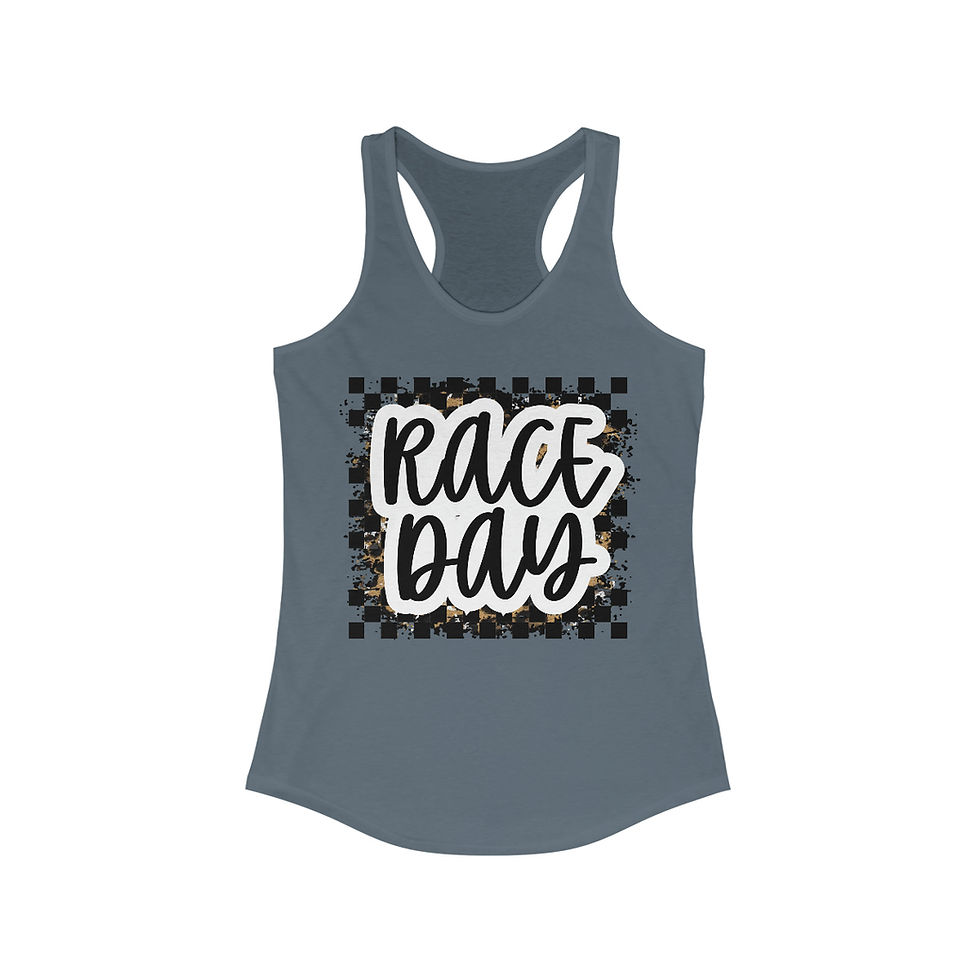 Thumbnail: Women's Race Day Racerback tank, Motocross Mom Tank, Dirtbike Mom tank, Tank Top