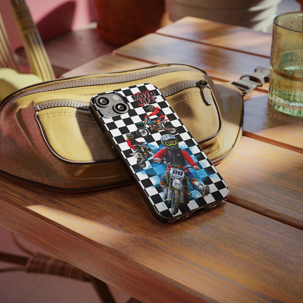 Thumbnail: Personalized Dirtbike Phone Case, Personalized Motocross Phone Case
