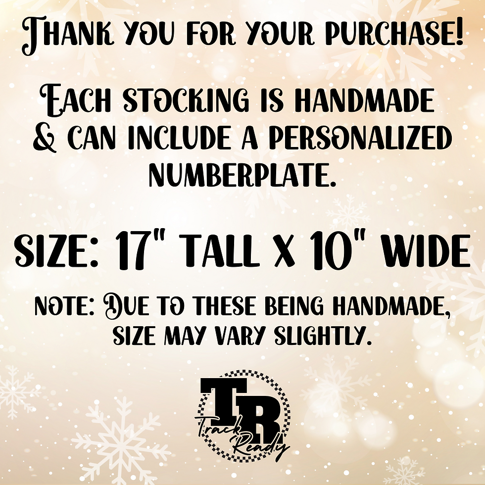 Thumbnail: Dirtbike Stocking, Motocross Christmas Stocking, Handmade Stocking, Dirt Bike St