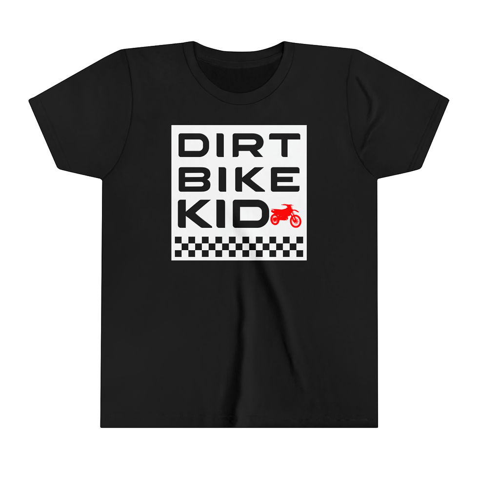 Thumbnail: Dirt Bike Kid Short Sleeve, Dirtbike Kid Tshirt,Motocross Kid Shirt,Moto Kid Tee