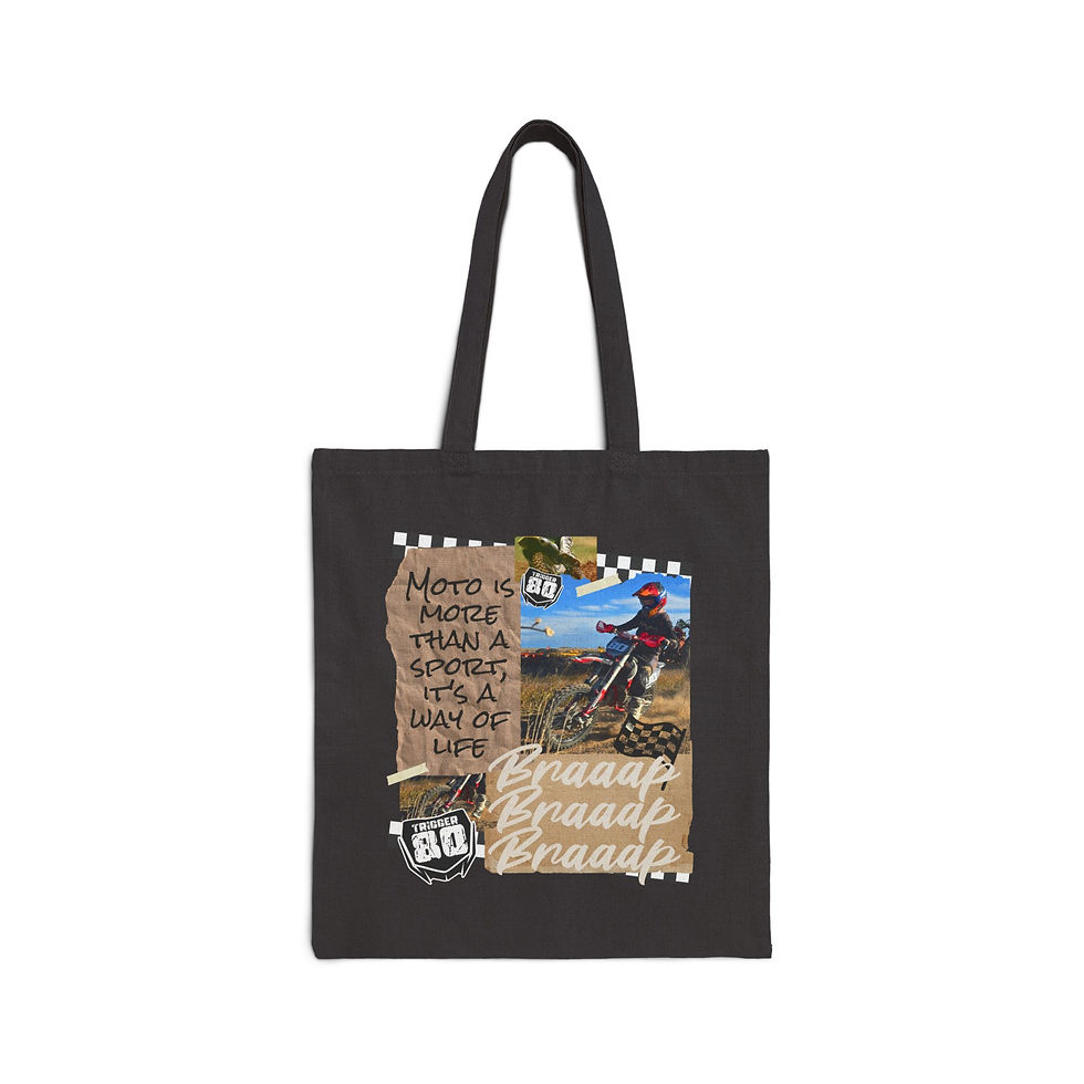 Thumbnail: Motocross Rider Tote Bag | Dirt Bike Graphic, Moto Is More Than A Sport