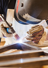 A Man Welding