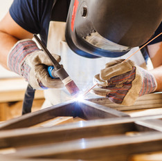 A Man Welding