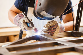 A Man Welding
