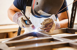 A Man Welding