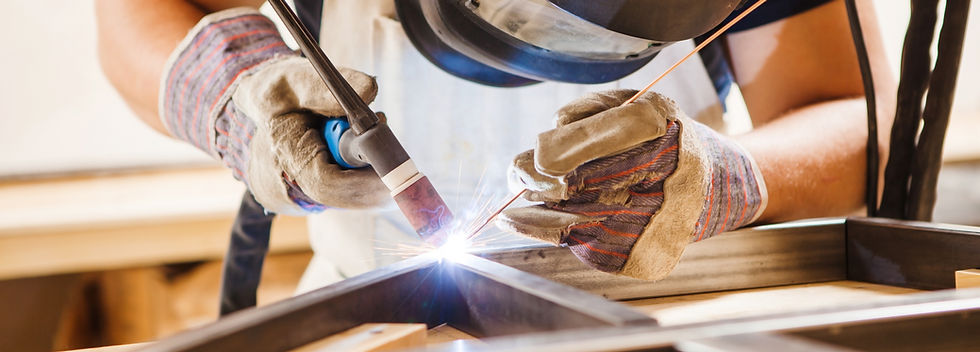 A Man Welding