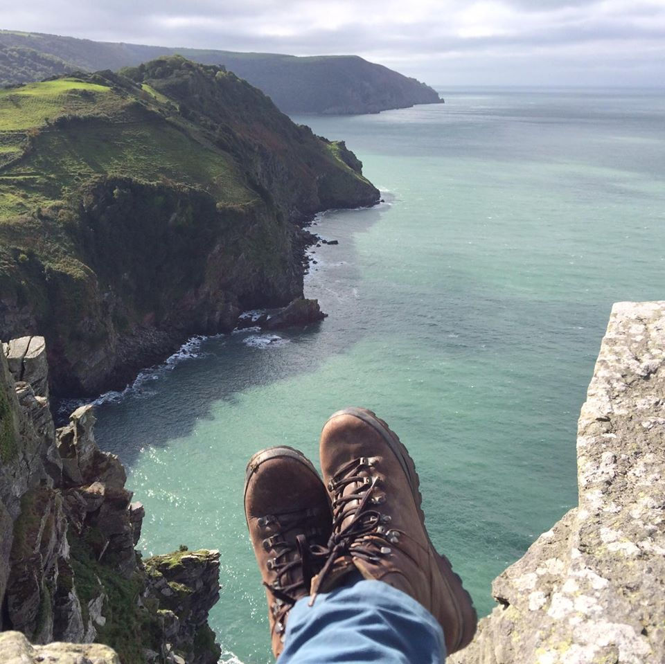 A long way down | Valley of Rocks, England