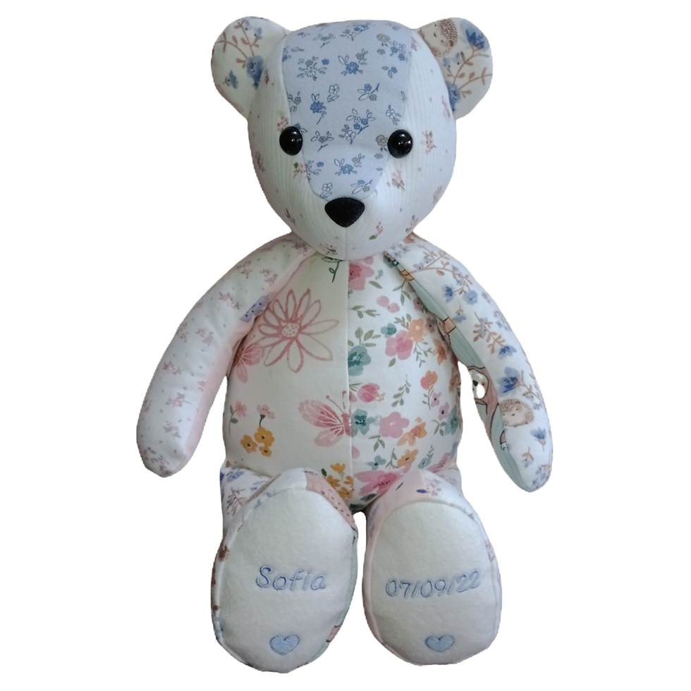 Thumbnail: Baby Girl Keepsake Bear