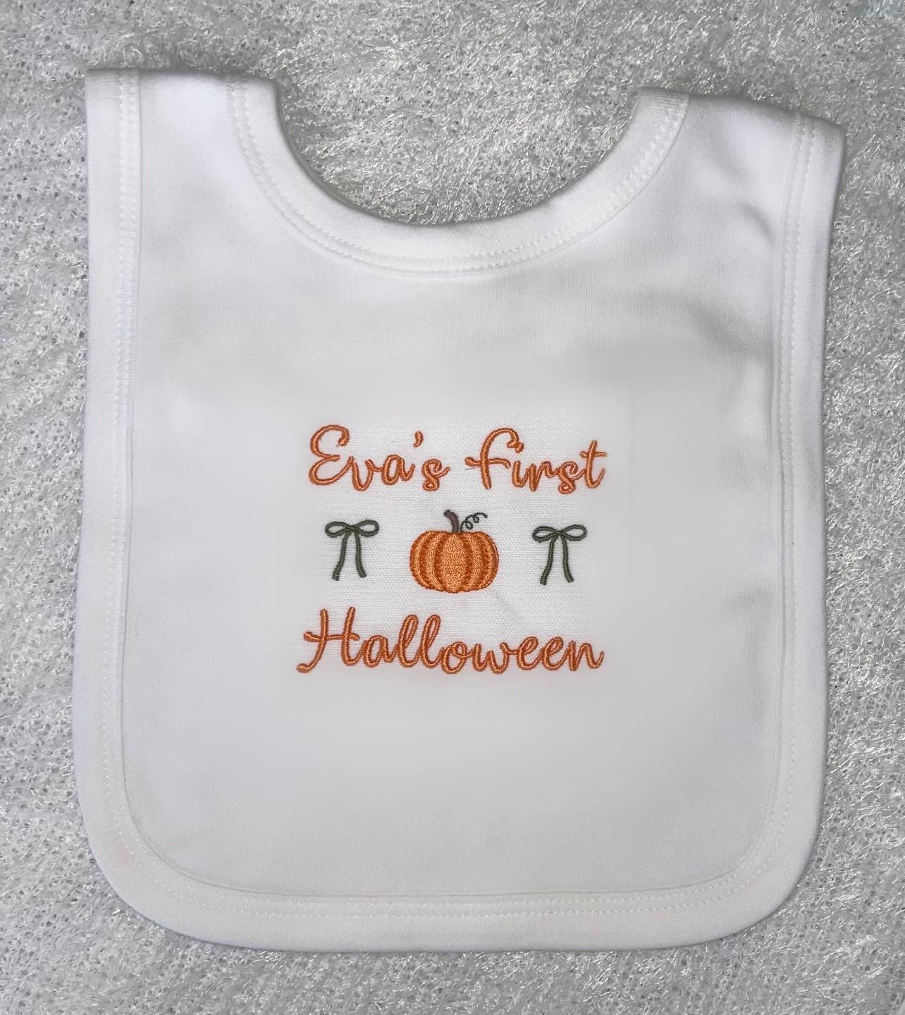 1st Halloween Bib