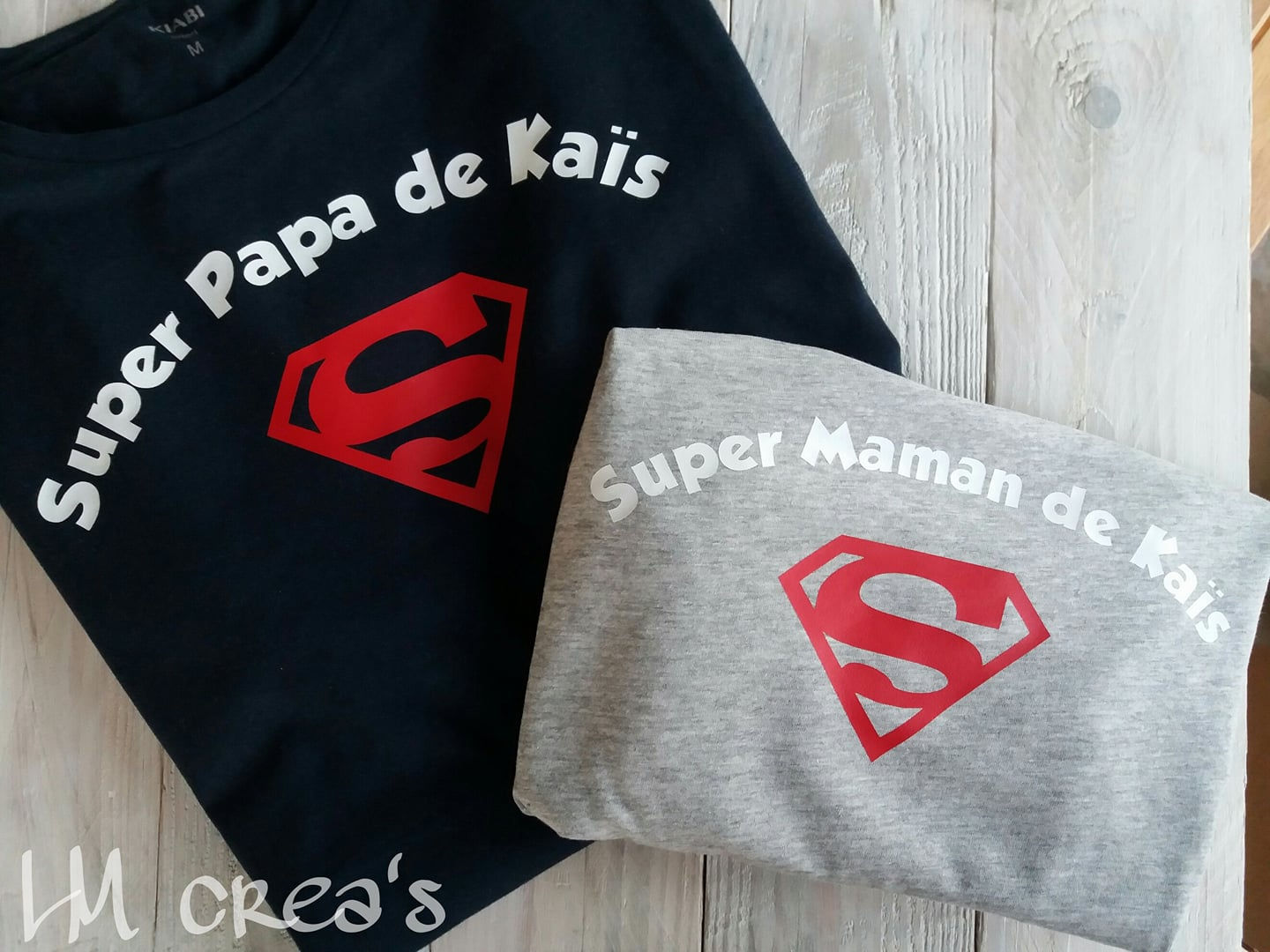 Tshirt Super Papa -Motif au choix !
