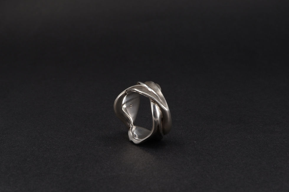 Thumbnail: Sterling Silver Lily Flower Ring