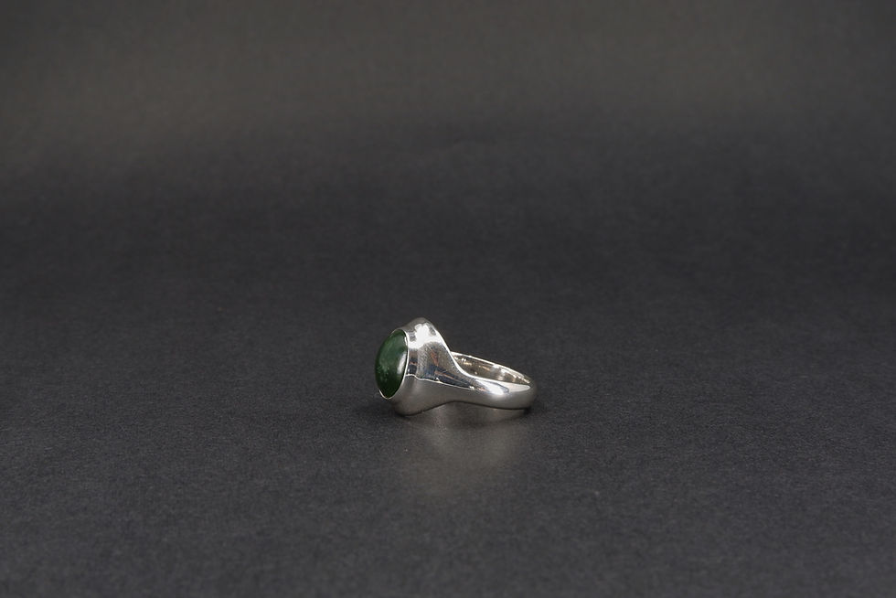 Thumbnail: New Zealand Jade Signet Ring