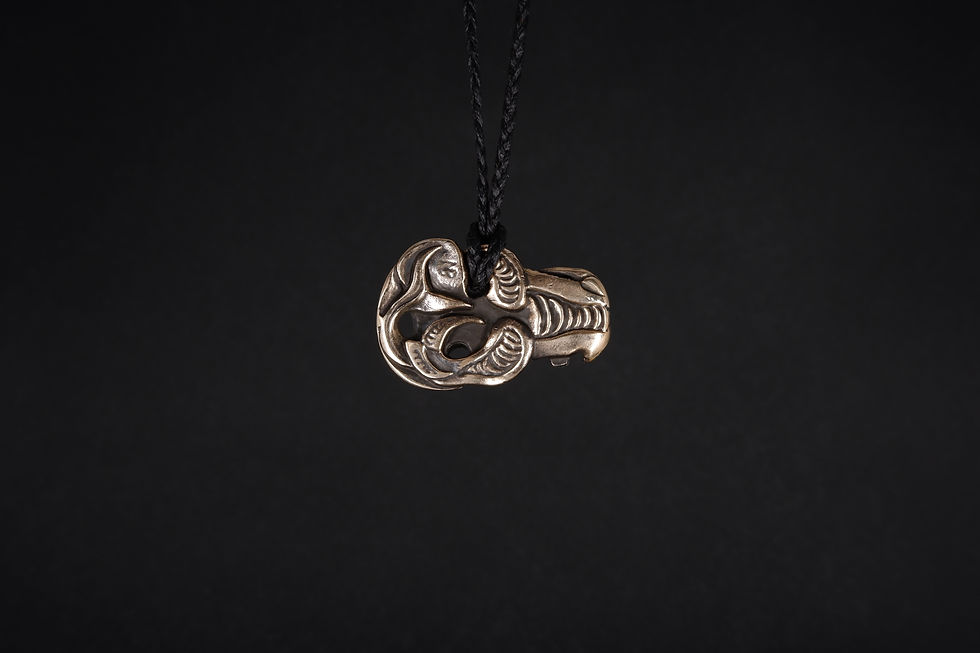 Thumbnail: Medium size Bronze Hei Tiki Mako