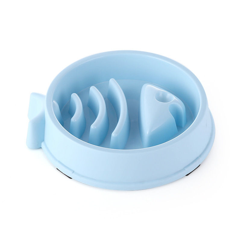 Thumbnail: Pet Cat Dog Slow Food Bowl Fat Help Healthy Round Anti-choking Thickened And Non