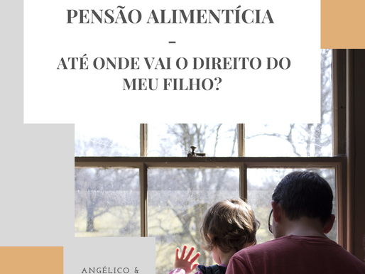 PENSÃO ALIMENTÍCIA – ATÉ ONDE VAI O DIREITO DO MEU FILHO?