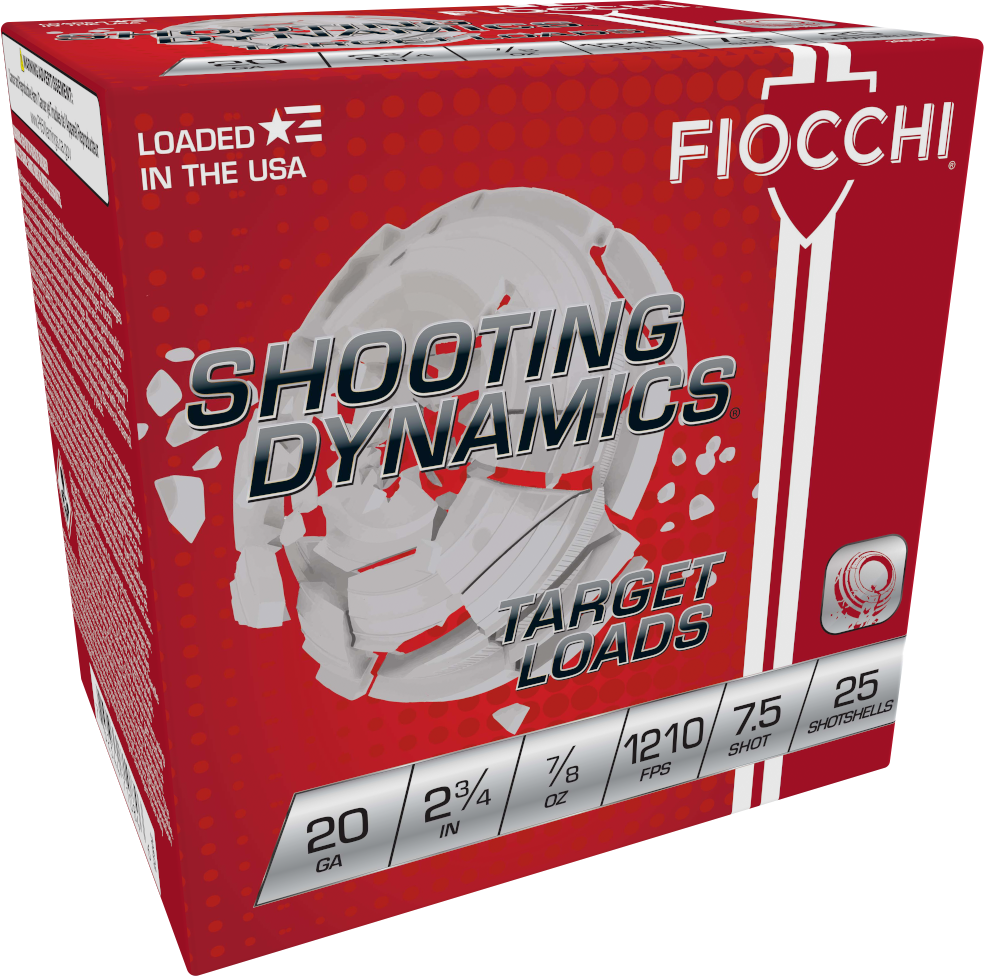 20-gauge Fiocchi Shooting Dynamics, #7.5, 7/8 oz