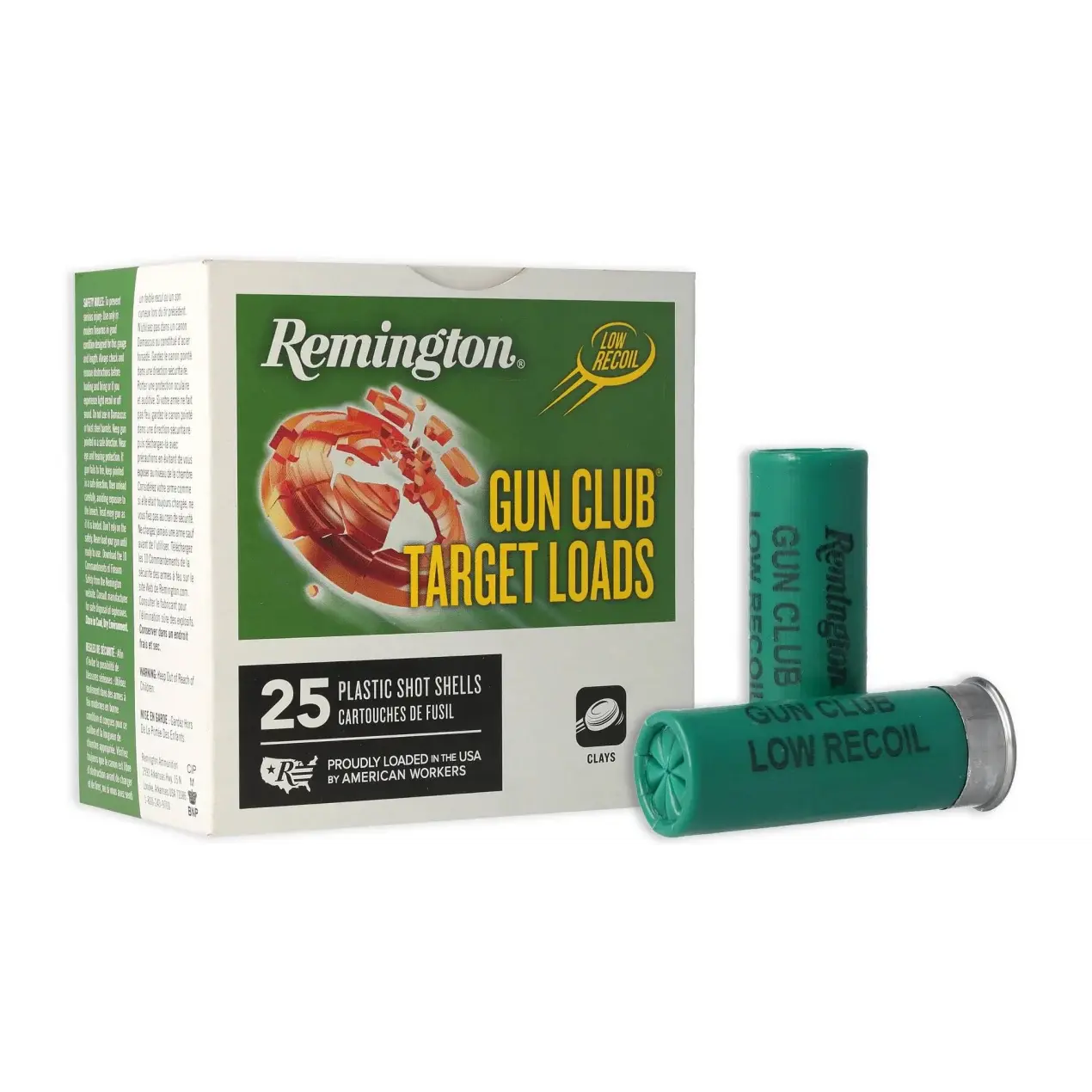 12-gauge Remington Gun Club Target Load, #8, 1-1/8 oz.