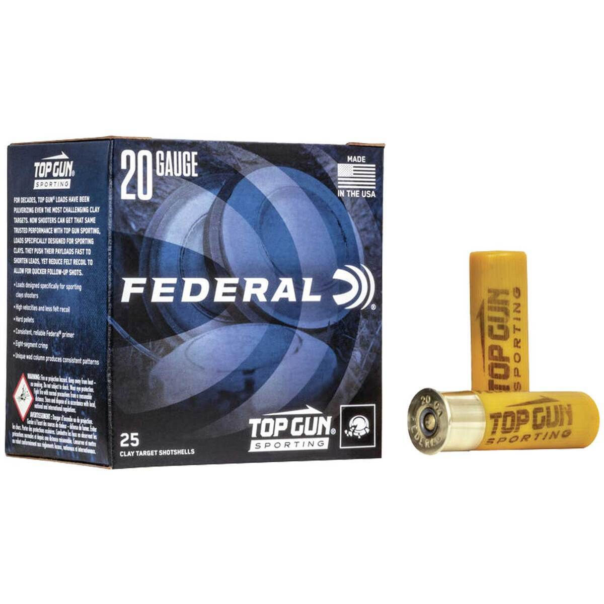 20-gauge Federal Top Gun, #7.5, 7/8 oz.