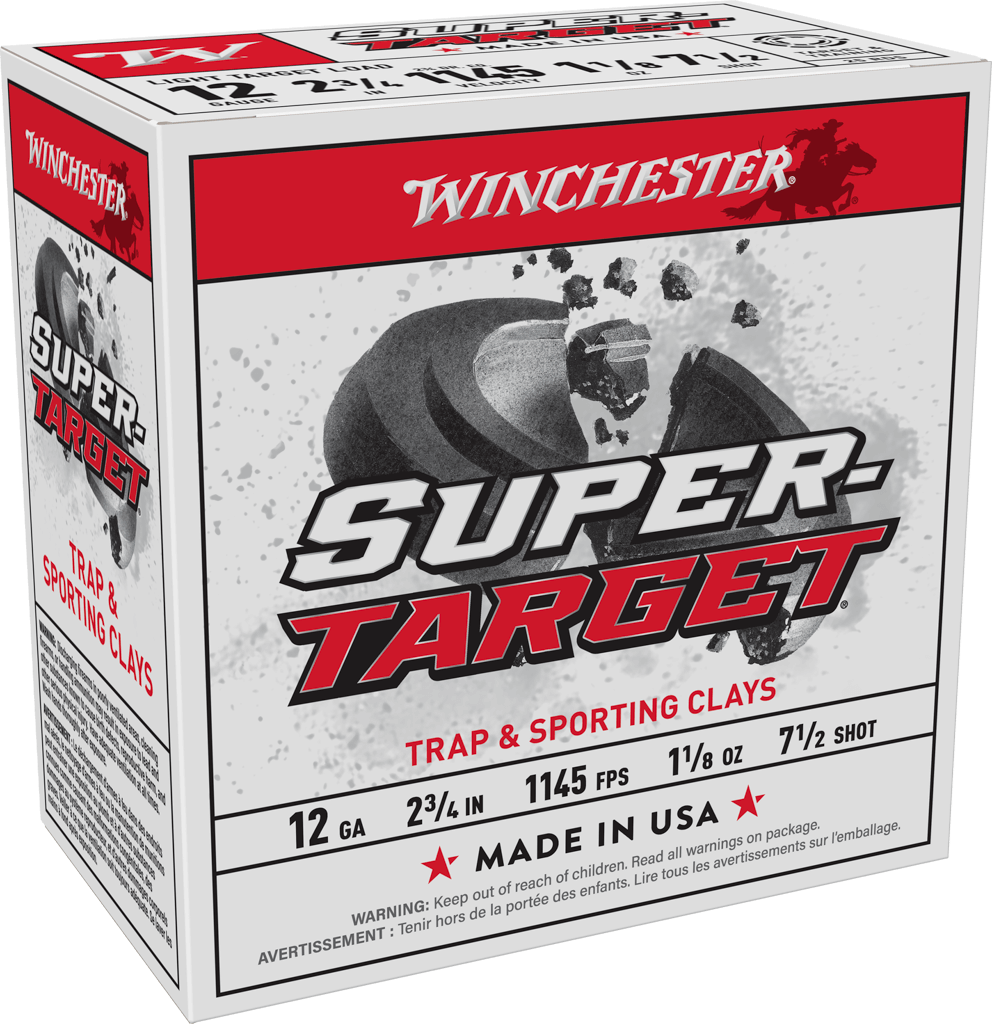 12-gauge Winchester Super-Target #7.5, 1-1/8 oz.
