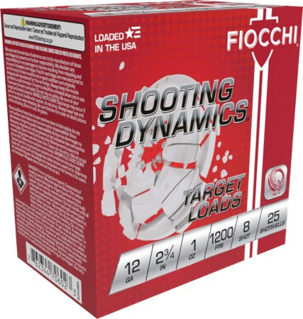 12-gauge Fiocchi Shooting Dynamics, #8, 1 oz