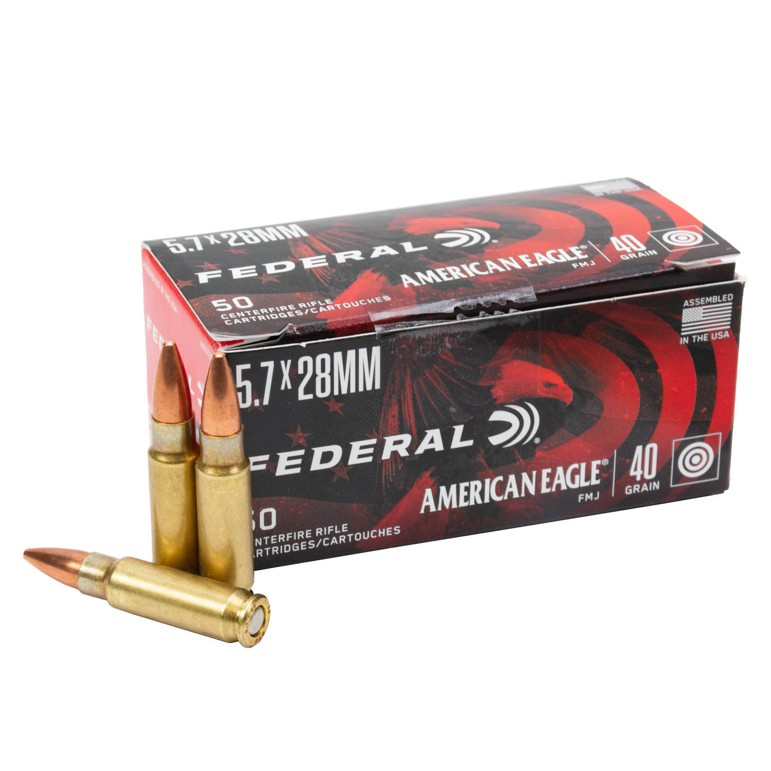 5.7x28mm Federal American Eagle, 40 grain