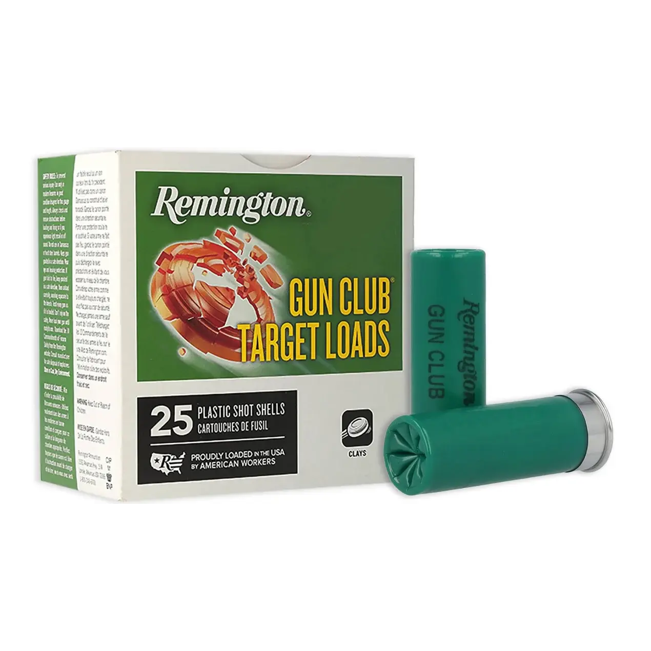 12-gauge Remington Gun Club Target Load, #7.5, 1-1/8 oz