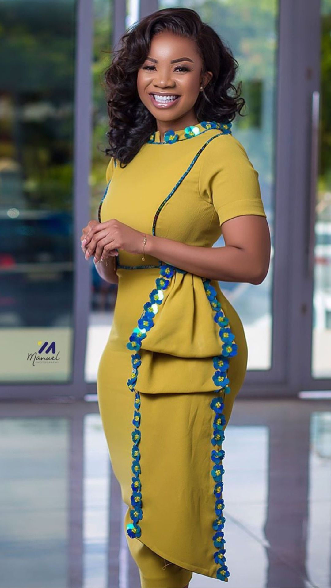 African Ankara Dress in Cotton, Satin or Silk