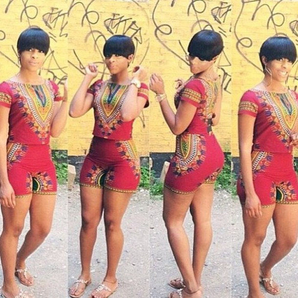 African Ankara Romper