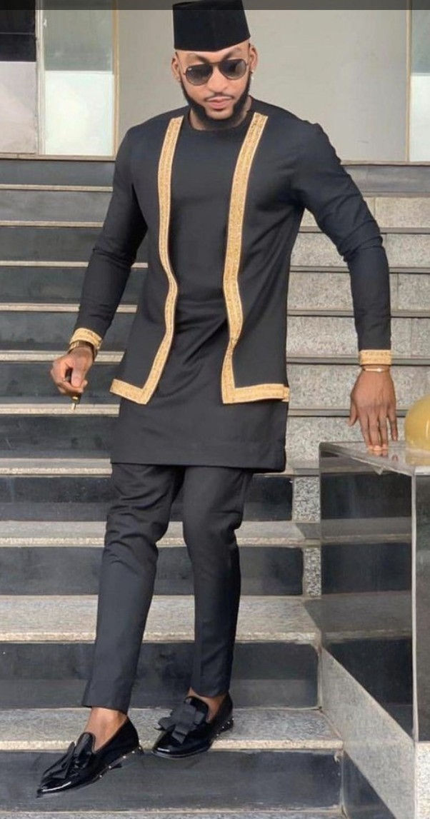 Thumbnail: African Outfit in Cotton, Satin or Silk