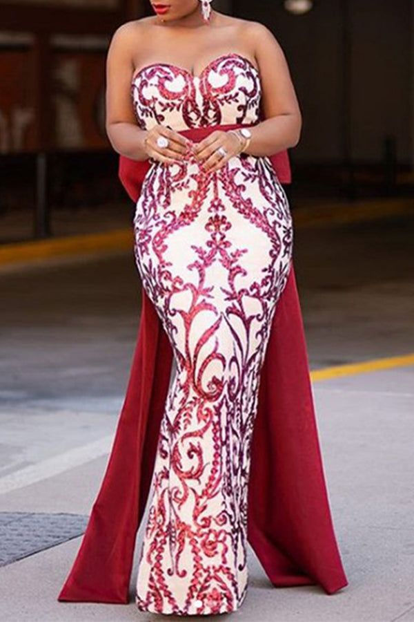 Thumbnail: Embroidered African Dress in Cotton, Satin or Silk
